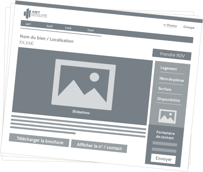 Potail immobilier également responsive