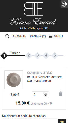 parcours client adapté au mobile