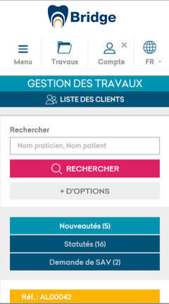 Site web développé en responsive design