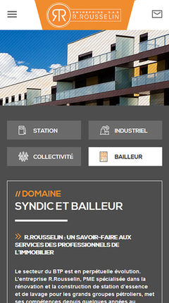 développement responsive du site web