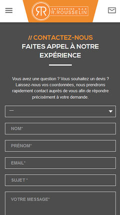 développement responsive du site web